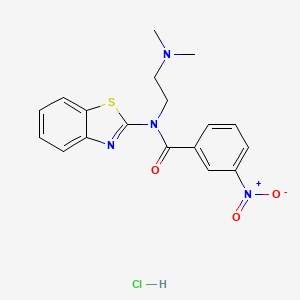 N-(benzo[d]thiazol-2-yl)-N-(2-(dimethylamino)ethyl)-3-nitrobenzamide hydrochloride
