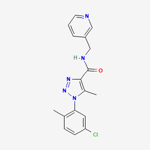 1-(5-chloro-2-methylphenyl)-5-methyl-N-(pyridin-3-ylmethyl)-1H-1,2,3-triazole-4-carboxamide