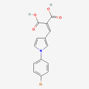 2-{[1-(4-bromophenyl)-1H-pyrrol-3-yl]methylene}malonic acid
