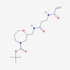Tert-butyl 2-[[3-(prop-2-enoylamino)propanoylamino]methyl]-1,4-oxazepane-4-carboxylate