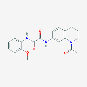 molecular formula C20H21N3O4 B2939119 N-(1-acetyl-3,4-dihydro-2H-quinolin-7-yl)-N'-(2-methoxyphenyl)oxamide CAS No. 898439-82-2