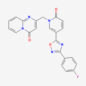 2-((5-(3-(4-fluorophenyl)-1,2,4-oxadiazol-5-yl)-2-oxopyridin-1(2H)-yl)methyl)-4H-pyrido[1,2-a]pyrimidin-4-one