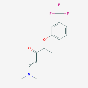 1-(Dimethylamino)-4-[3-(trifluoromethyl)phenoxy]pent-1-en-3-one
