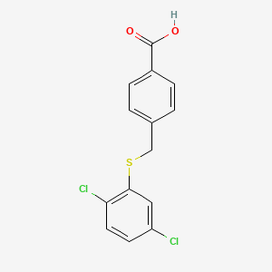 4-{[(2,5-Dichlorophenyl)thio]methyl}benzoic acid