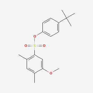 4-Tert-butylphenyl 5-methoxy-2,4-dimethylbenzene-1-sulfonate