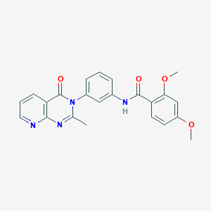 2,4-dimethoxy-N-[3-(2-methyl-4-oxopyrido[2,3-d]pyrimidin-3-yl)phenyl]benzamide