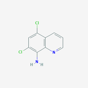molecular formula C9H6Cl2N2 B2939140 5,7-Dichloroquinolin-8-amine CAS No. 36107-01-4