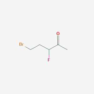 molecular formula C5H8BrFO B2939162 5-Bromo-3-fluoropentan-2-one CAS No. 63141-04-8