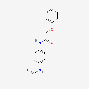 molecular formula C16H16N2O3 B2939163 N-(4-acetamidophenyl)-2-phenoxyacetamide CAS No. 303122-33-0