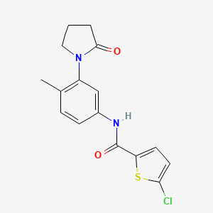 5-chloro-N-(4-methyl-3-(2-oxopyrrolidin-1-yl)phenyl)thiophene-2-carboxamide