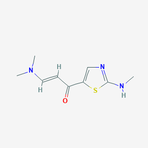 (E)-3-(dimethylamino)-1-[2-(methylamino)-1,3-thiazol-5-yl]prop-2-en-1-one