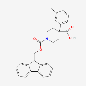 B2939195 1-{[(9H-fluoren-9-yl)methoxy]carbonyl}-4-(3-methylphenyl)piperidine-4-carboxylic acid CAS No. 2094196-23-1