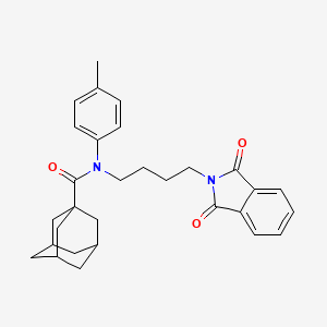 N-[4-(1,3-dioxoisoindol-2-yl)butyl]-N-(4-methylphenyl)adamantane-1-carboxamide