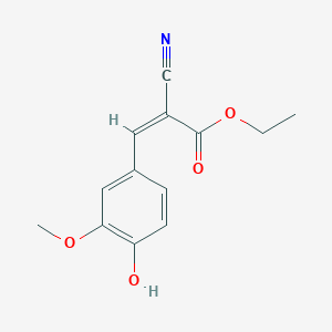 (Z)-ethyl 2-cyano-3-(4-hydroxy-3-methoxyphenyl)acrylate