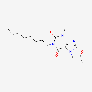 1,7-dimethyl-3-octyloxazolo[2,3-f]purine-2,4(1H,3H)-dione