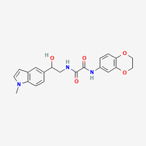 N1-(2,3-dihydrobenzo[b][1,4]dioxin-6-yl)-N2-(2-hydroxy-2-(1-methyl-1H-indol-5-yl)ethyl)oxalamide