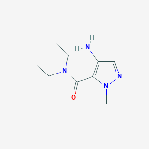 molecular formula C9H16N4O B2939291 4-Amino-N,N-diethyl-1-methyl-1H-pyrazole-5-carboxamide CAS No. 1498156-57-2