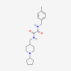 N1-((1-cyclopentylpiperidin-4-yl)methyl)-N2-(4-methylbenzyl)oxalamide