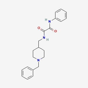 molecular formula C21H25N3O2 B2939300 N1-((1-benzylpiperidin-4-yl)methyl)-N2-phenyloxalamide CAS No. 952977-27-4