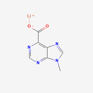 molecular formula C7H5LiN4O2 B2939304 Lithium 9-methyl-9H-purine-6-carboxylate CAS No. 2361644-24-6