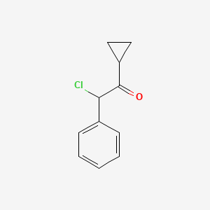 molecular formula C11H11ClO B2939348 2-Chloro-1-cyclopropyl-2-phenylethan-1-one CAS No. 1535994-87-6