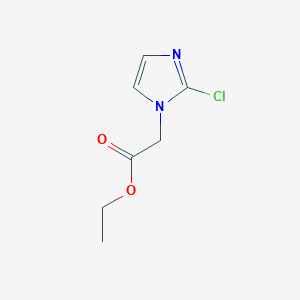molecular formula C7H9ClN2O2 B2939412 ethyl 2-(2-chloro-1H-imidazol-1-yl)acetate CAS No. 1706459-57-5