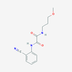 molecular formula C13H15N3O3 B2939430 N1-(2-cyanophenyl)-N2-(3-methoxypropyl)oxalamide CAS No. 886900-18-1