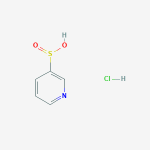 molecular formula C5H6ClNO2S B2939446 Pyridine-3-sulfinic acid hydrochloride CAS No. 2089257-48-5