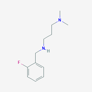 molecular formula C12H19FN2 B2939546 N'-(2-Fluoro-benzyl)-N,N-dimethyl-propane-1,3-diamine CAS No. 247907-32-0