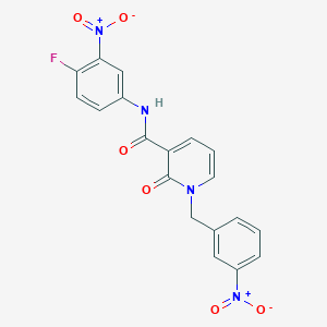 B2939551 N-(4-fluoro-3-nitrophenyl)-1-(3-nitrobenzyl)-2-oxo-1,2-dihydropyridine-3-carboxamide CAS No. 942008-58-4