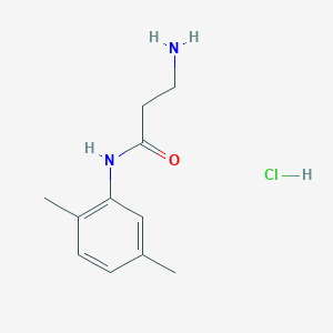 molecular formula C11H16N2O B2939584 N~1~-(2,5-dimethylphenyl)-beta-alaninamide hydrochloride CAS No. 938517-39-6