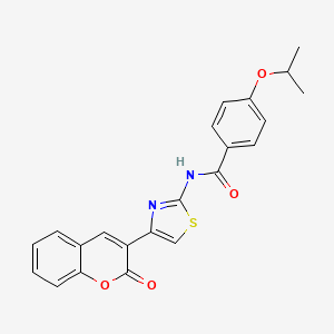 4-isopropoxy-N-(4-(2-oxo-2H-chromen-3-yl)thiazol-2-yl)benzamide