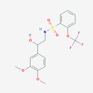 N-(2-(3,4-dimethoxyphenyl)-2-hydroxyethyl)-2-(trifluoromethoxy)benzenesulfonamide