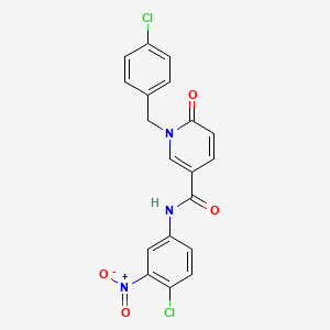 N-(4-chloro-3-nitrophenyl)-1-(4-chlorobenzyl)-6-oxo-1,6-dihydropyridine-3-carboxamide