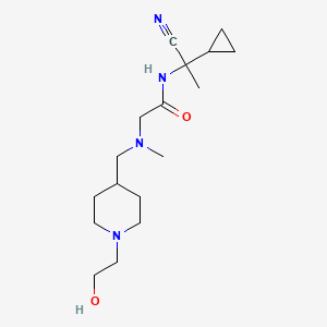 N-(1-cyano-1-cyclopropylethyl)-2-({[1-(2-hydroxyethyl)piperidin-4-yl]methyl}(methyl)amino)acetamide