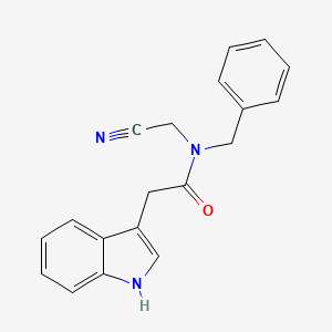 molecular formula C19H17N3O B2939718 N-benzyl-N-(cyanomethyl)-2-(1H-indol-3-yl)acetamide CAS No. 1240925-86-3