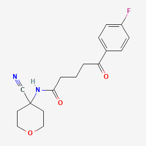 molecular formula C17H19FN2O3 B2939743 N-(4-cyanooxan-4-yl)-5-(4-fluorophenyl)-5-oxopentanamide CAS No. 1376245-31-6