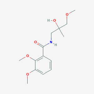 molecular formula C14H21NO5 B2939754 N-(2-hydroxy-3-methoxy-2-methylpropyl)-2,3-dimethoxybenzamide CAS No. 1334375-11-9