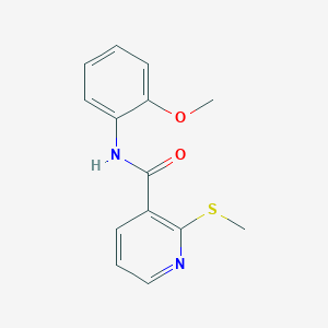 molecular formula C14H14N2O2S B2939774 N-(2-methoxyphenyl)-2-methylsulfanylpyridine-3-carboxamide CAS No. 141842-05-9