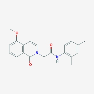 molecular formula C20H20N2O3 B2939792 N-(2,4-dimethylphenyl)-2-(5-methoxy-1-oxo-1,2-dihydroisoquinolin-2-yl)acetamide CAS No. 868223-36-3