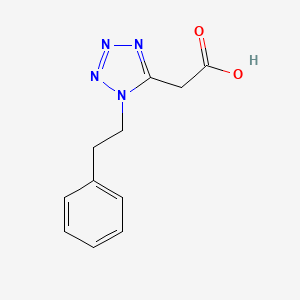 molecular formula C11H12N4O2 B2939815 2-[1-(2-phenylethyl)-1H-1,2,3,4-tetrazol-5-yl]acetic acid CAS No. 1267177-79-6