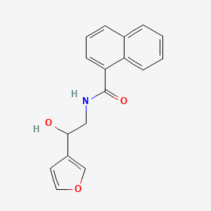 molecular formula C17H15NO3 B2939853 N-[2-(furan-3-yl)-2-hydroxyethyl]naphthalene-1-carboxamide CAS No. 1396568-38-9