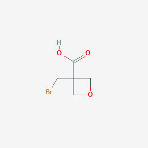 molecular formula C5H7BrO3 B2939893 3-(Bromomethyl)oxetane-3-carboxylic acid CAS No. 1802048-89-0