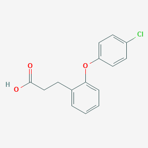 molecular formula C15H13ClO3 B2939973 3-[2-(4-chlorophenoxy)phenyl]propanoic Acid CAS No. 886361-07-5