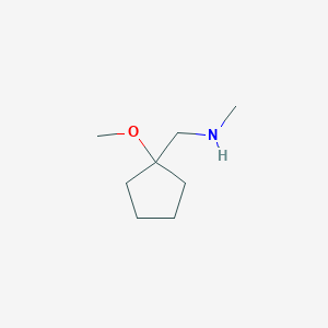 molecular formula C8H17NO B2939974 [(1-Methoxycyclopentyl)methyl](methyl)amine CAS No. 17860-31-0