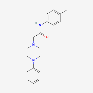 molecular formula C19H23N3O B2940003 2-(4-phenylpiperazin-1-yl)-N-(p-tolyl)acetamide CAS No. 763124-68-1