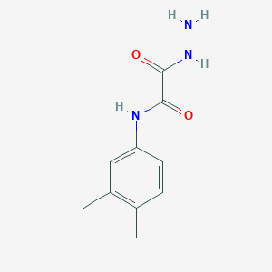 molecular formula C10H13N3O2 B2940010 N-(3,4-dimethylphenyl)-1-(hydrazinecarbonyl)formamide CAS No. 851288-84-1