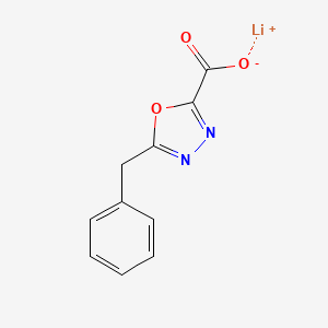 molecular formula C10H7LiN2O3 B2940015 Lithium 5-Benzyl-1,3,4-oxaDiazole-2-carboxylate CAS No. 2124265-21-8