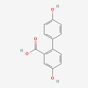 molecular formula C13H10O4 B2940017 4,4'-Dihydroxy-biphenyl-2-carboxylic acid CAS No. 53197-57-2