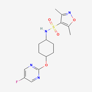 N-((1r,4r)-4-((5-fluoropyrimidin-2-yl)oxy)cyclohexyl)-3,5-dimethylisoxazole-4-sulfonamide